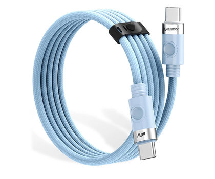 Kabel USB Orico CDX 60W 3A Power Delivery USB-C - USB-C 1m - niebieski